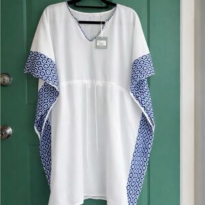 House of Pom medium large kaftan swim cover new